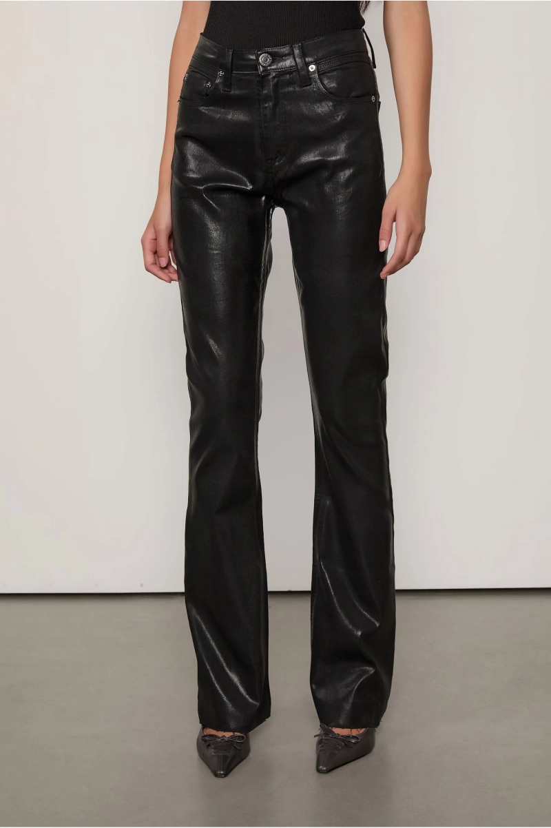CALÇA DE SARJA BOOT BASIC MIDI LIKE LEATHER ANIMALE JEANS - Image 2