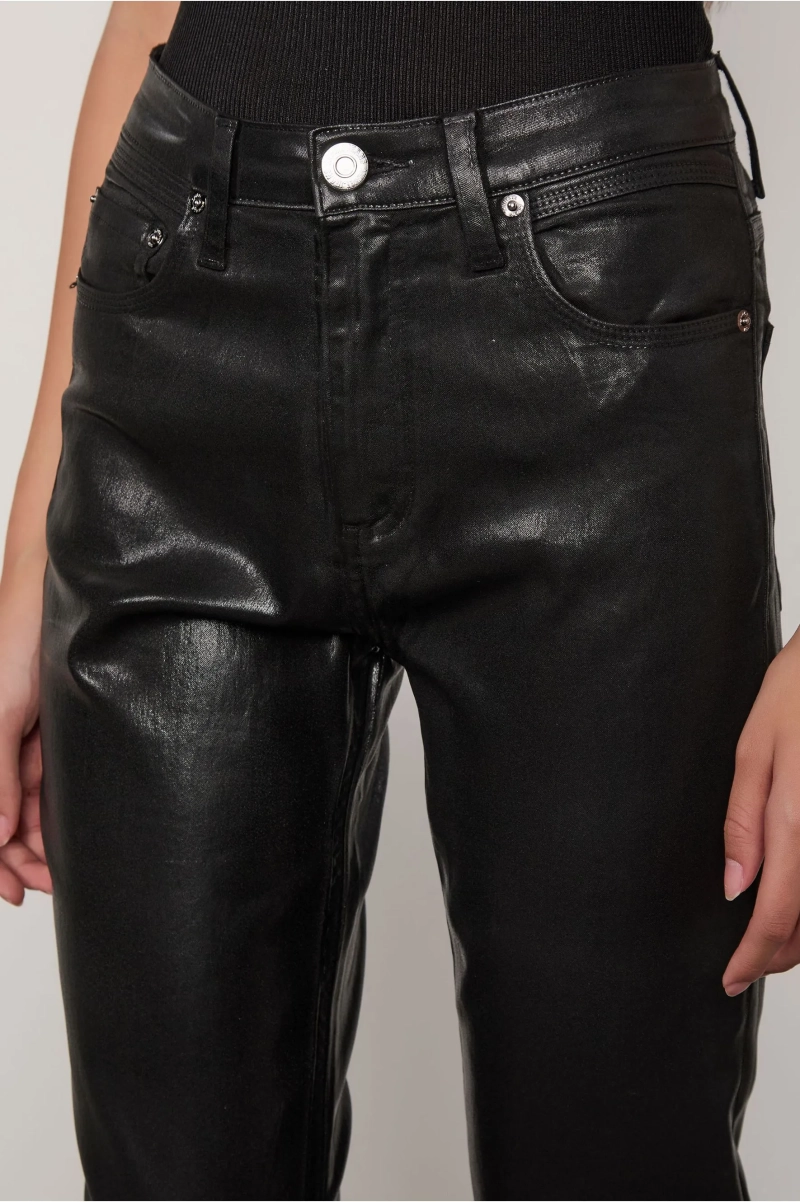 CALÇA DE SARJA BOOT BASIC MIDI LIKE LEATHER ANIMALE JEANS - Image 4