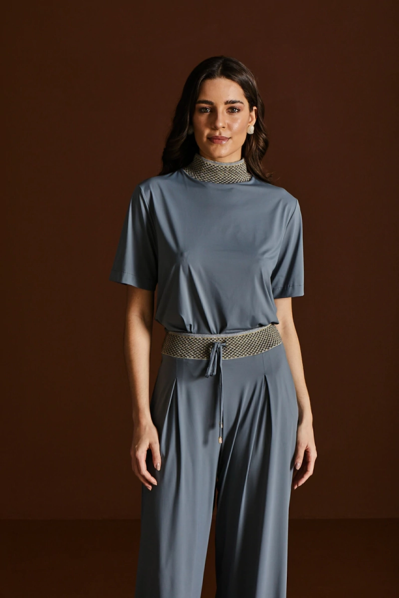 BLUSA CINZA FLUITY VOAR