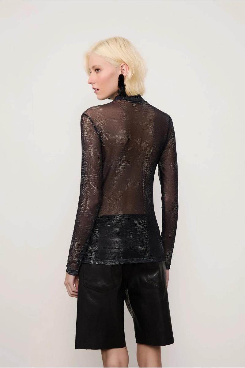 BLUSA DE TULE ESTAMPADA ANIMALE JEANS - Image 2