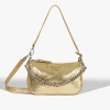 BOLSA TIRACOLO EMMY COURO DOURADA SCHUTZ