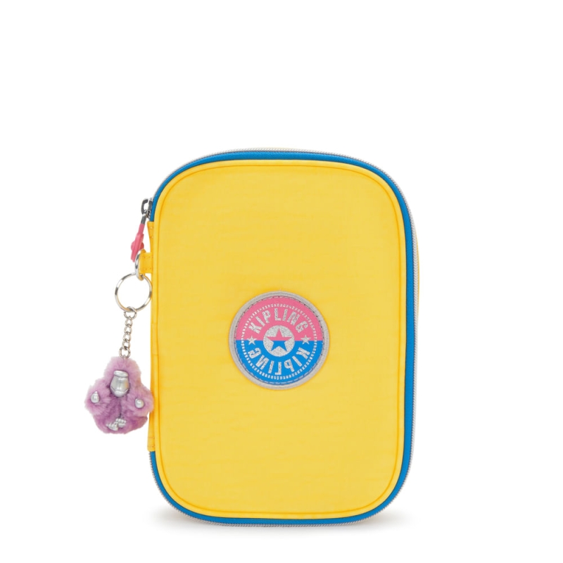 ESTOJO KIPLING 100 PENS AMARELO I12130NT