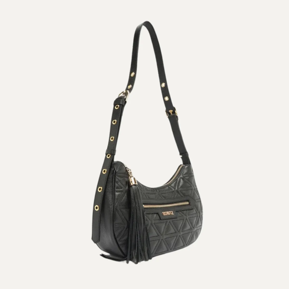 Bolsa Schutz Média Mirella Couro Cor Preto S5001004740002 - Image 4