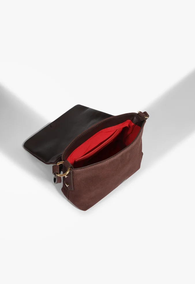 Bolsa Tiracolo Maddison Camurça Marrom Pequena S5001508480001 - Image 5