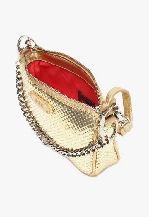 Bolsa Tiracolo Dourada Schutz Baguete Emmy Couro | S5001813490051 - Image 5